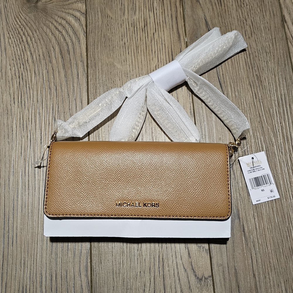 Michael Kors Tan and White Women's Bag